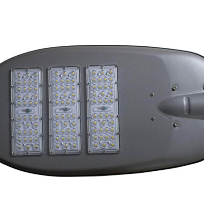 Moderne LED-Straßenlaterne AML-SL2 von vorne betrachtet
